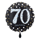 Folienballon Sparkling 70 Happy Birthday